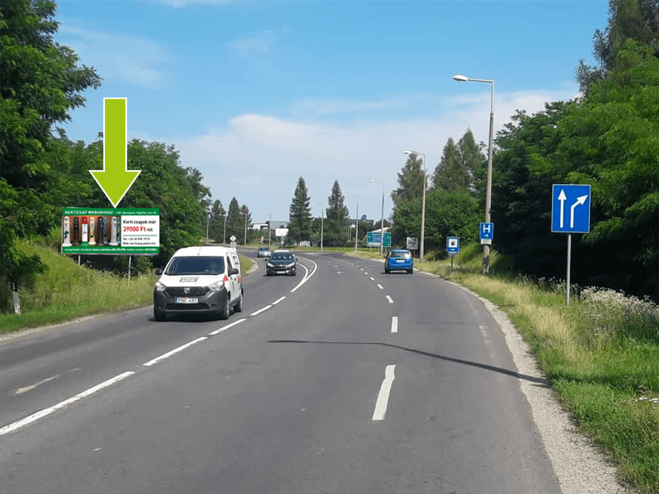 Nagykanizsa – 7-es főút-Gábor Áron út 61-es főút előtt 100m centrum felől