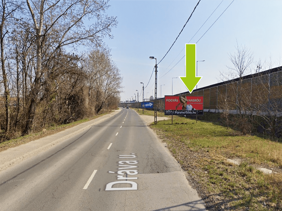 Budapest XXII. kerület – Dráva utca, Zala utca után 100m, centrum felé