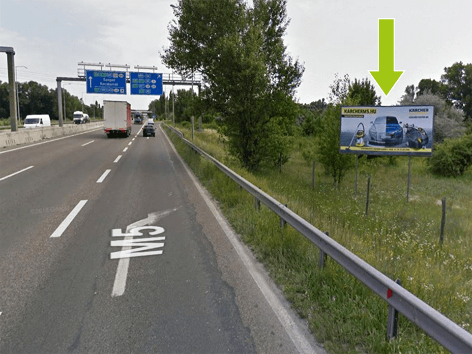 Budapest XX. kerület – M5-M51 lehajtó előtt 2