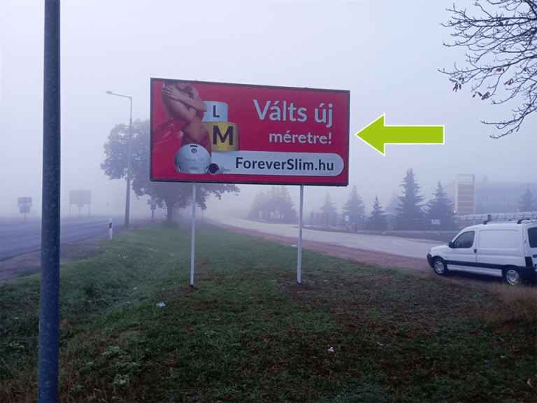 Sopron – 84 főút – Szappanfőző krt. között (Örökzöld Kertészet magasságában) centrum felől