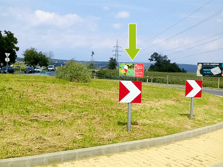 Keszthely – 71-Hévízi út körforgalom, Keszthely centrum felé