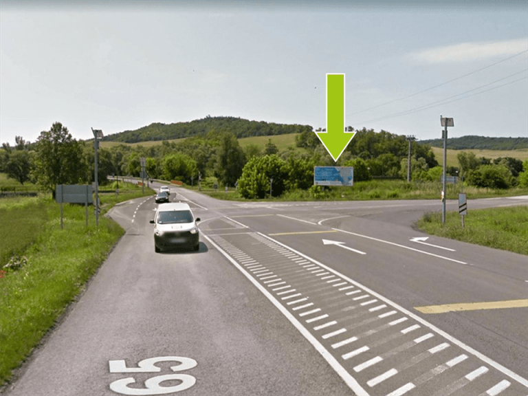 Darány – Daránypuszta 65-ös főút Tab-Tamási kereszteződés