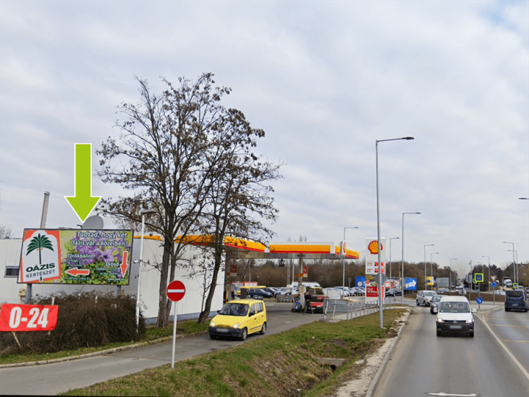 Budapest XI. kerület – Balatoni út 198., Shell benzinkúton, M0 felől centrum felé