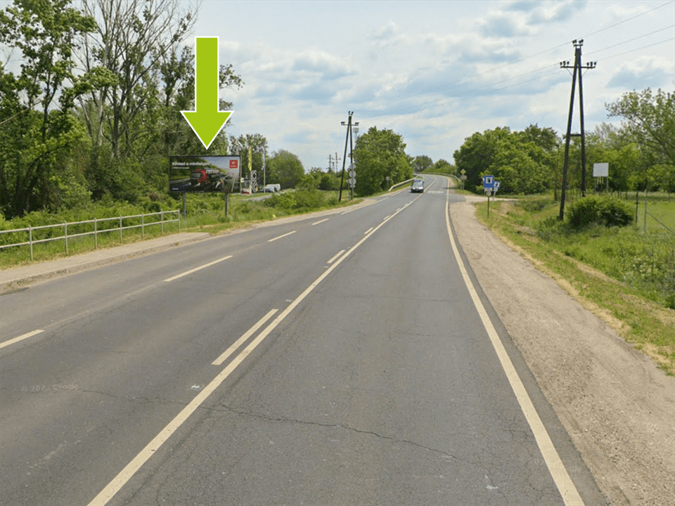Szolnok – 32-es főút, Abonyi út Barázda utca után centrum felé
