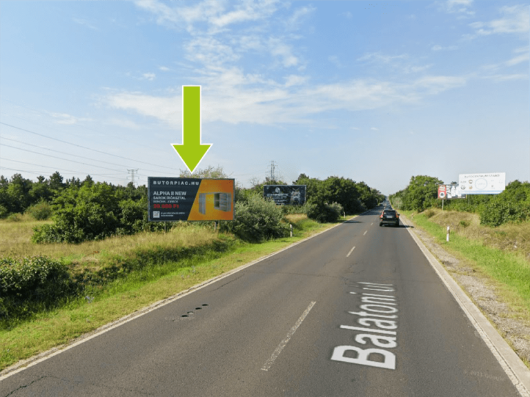 Budapest XXII. kerület – Balatoni út Szoborpark után 150 m M0 felé bal