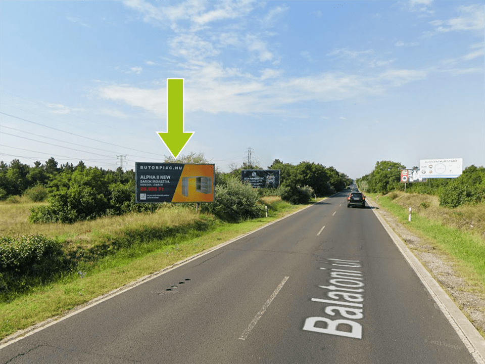 Budapest XXII. kerület – Balatoni út Szoborpark után 150 m M0 felé bal