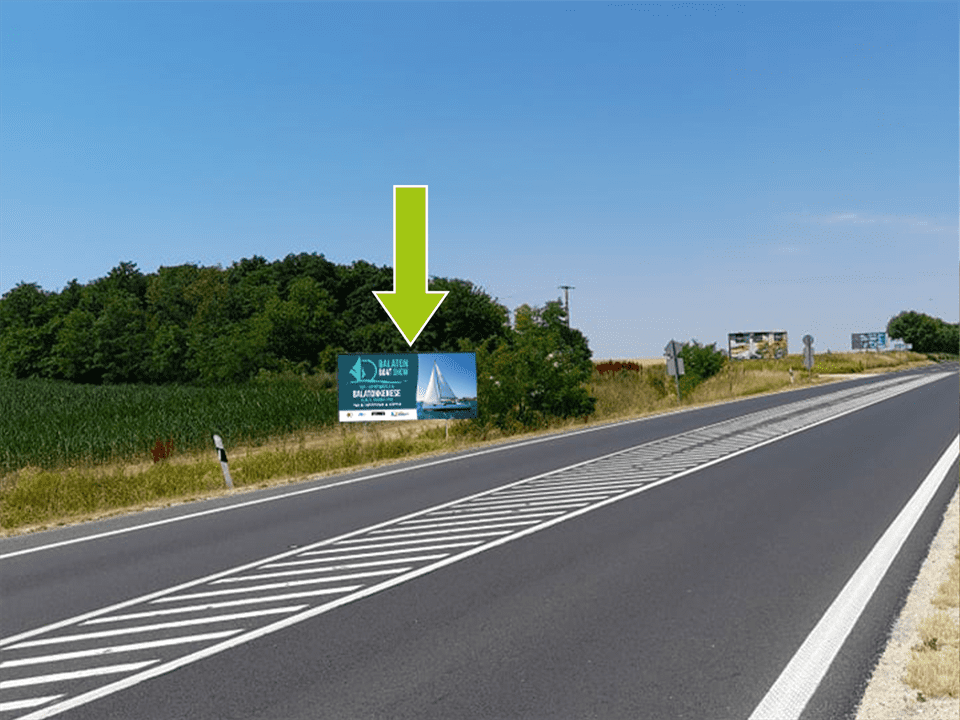Balatonkenese – 710-es főút, Petőfi Sándor utcai kereszteződés előtt 90 m, M7-es és Balatonfűzfő felé