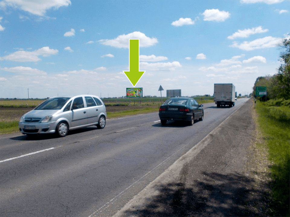 Kecskemét – 5-ös út-Kiskunfélegyházai úti körforgalom felől, Mercedes gyár felé