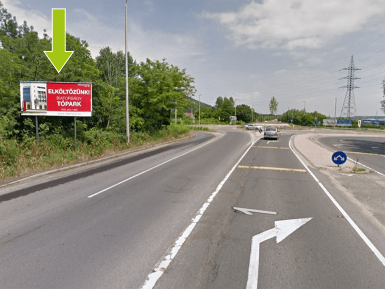 Budaörs – Budapark körforgalomnál 1-es főút 9,500 km-szelvény centrum felé