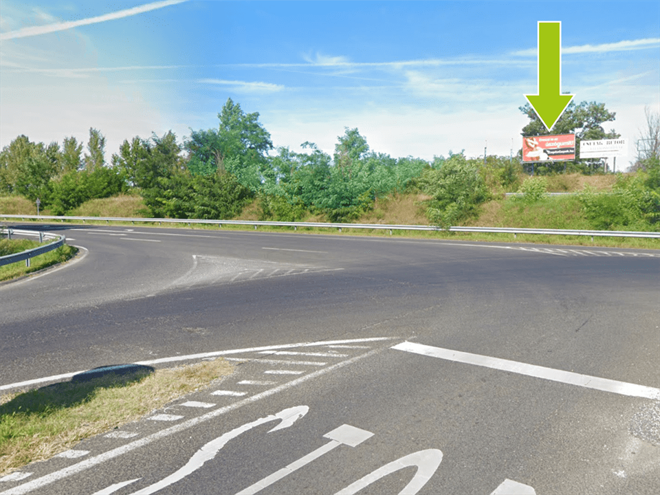 Balatonszemes – M7 – 67-es főút lehajtó, B.lelle csomópont