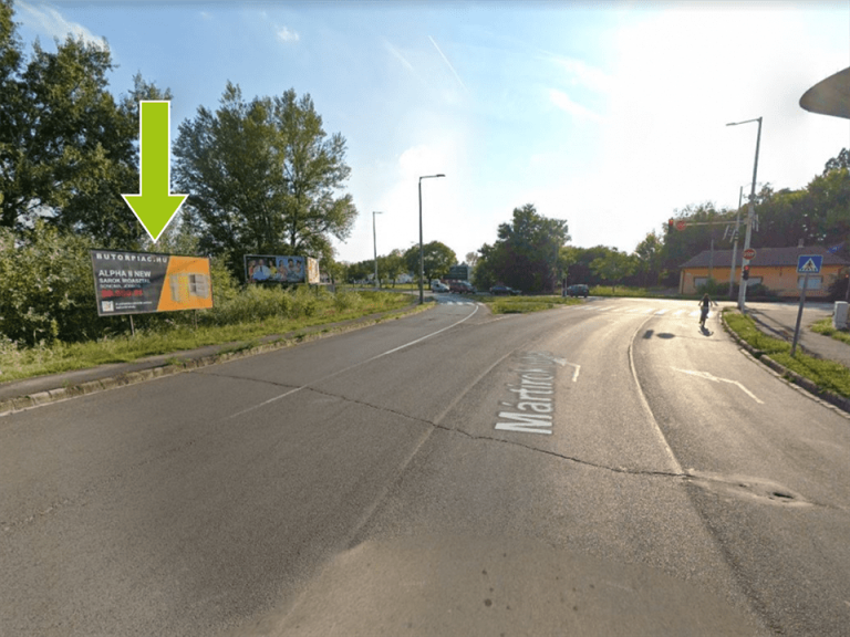 Szolnok – Mártírok útja-Tószegi út kereszteződés centrum felől