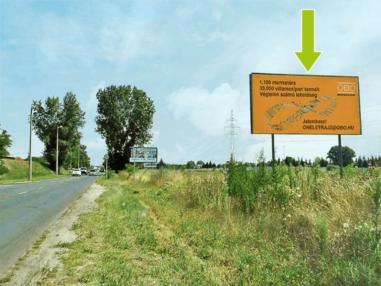 Budapest XXIII. kerület – Szentlőrinci út – Dinnyehegyi út., Szent Lőrinc Golf Club előtt, TESCO Soroksár és M5 autópálya felhajtó felé