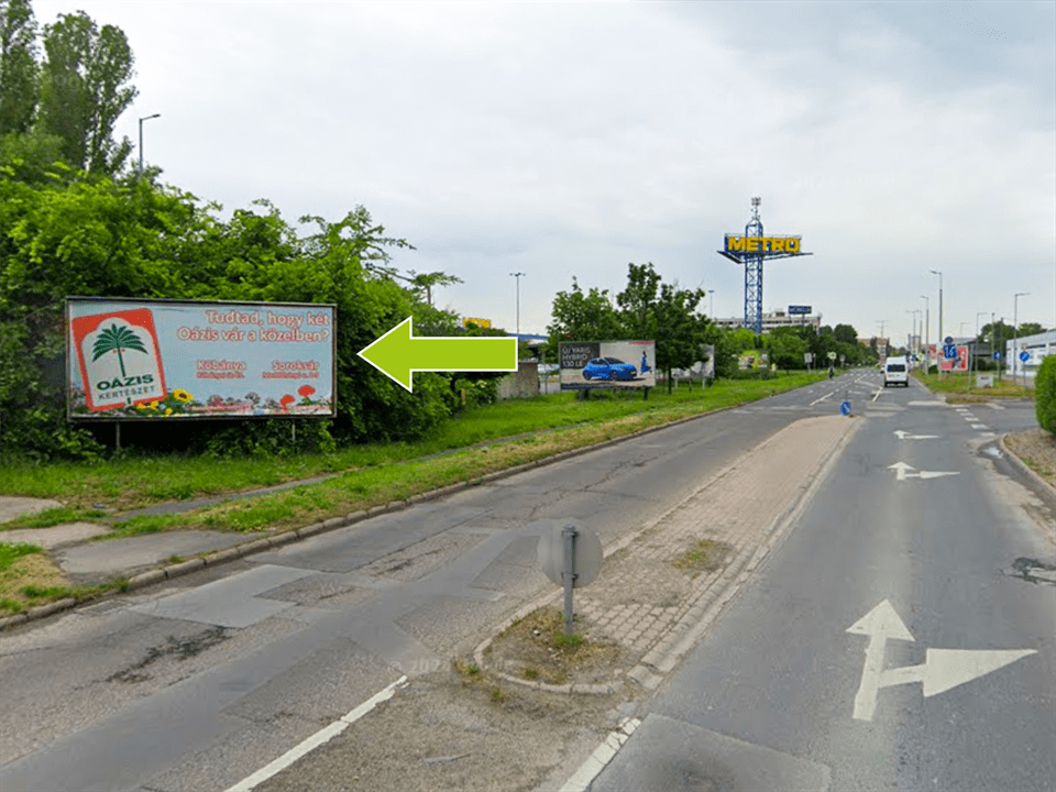 Budapest IX. kerület – Gyáli út 37/a. előtt, Metro áruház és centrum felé