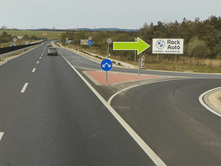 Veszprém – 8-as főút Geleméri elágazás után centrum és 82-es főút felé