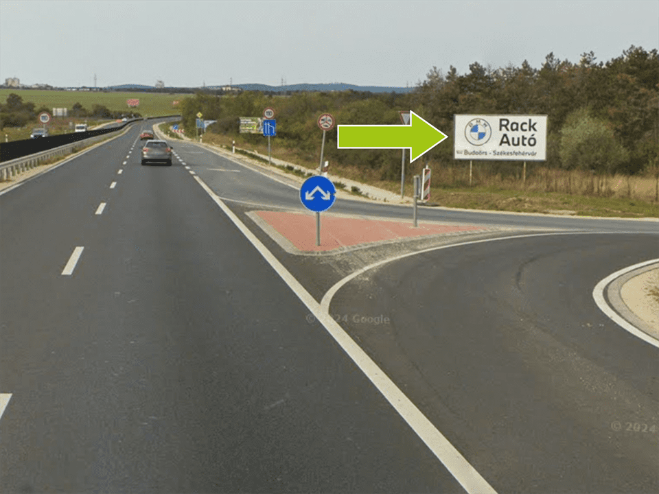 Veszprém – 8-as főút Geleméri elágazás után centrum és 82-es főút felé