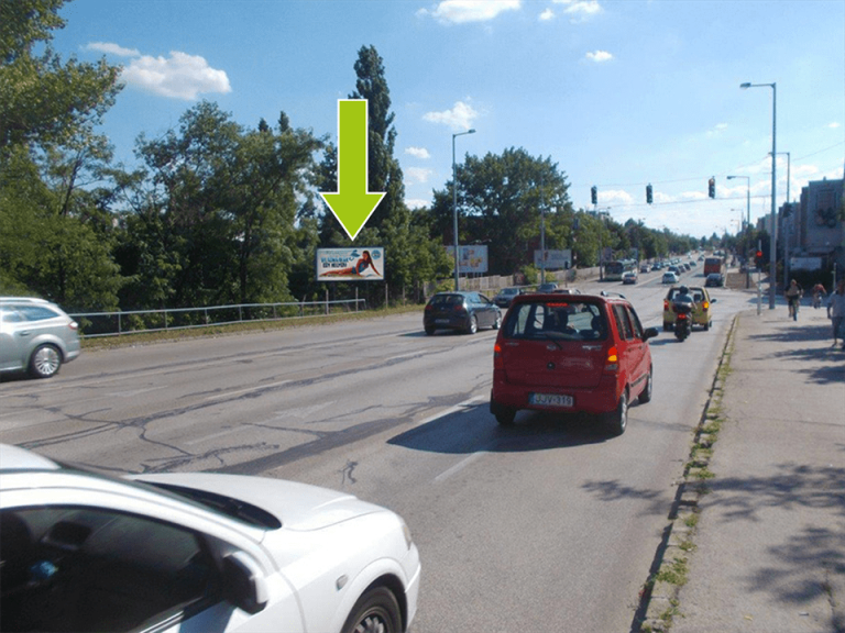 Tatabánya – Dózsa Gy. út – Erdész u. csp-nál, centrum felé