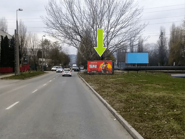 Budapest XIII. kerület – Vizafogó utca-Cserhalom utca előtt, Váci út felől Duna Aréna felé