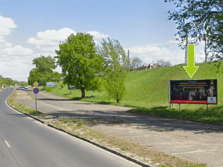 Budapest X. kerület – Albertirsai út, Hungexpo IV. kapuval szemben, centrum felől