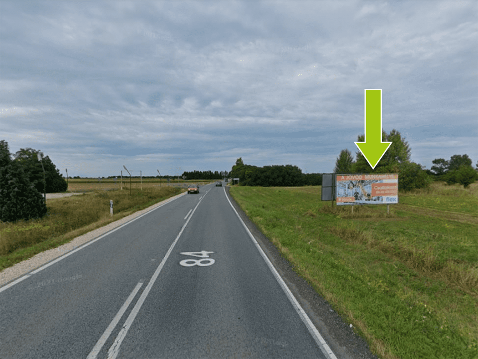 Sárvár – 84-es főút Rábasömjéni út után Sárvár centrum felé