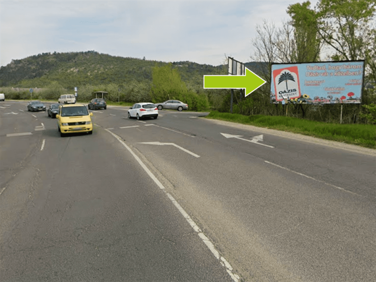 Budaörs – Gyár utca M1 autópálya felüljáró után, Budakeszi és Premier Outlet felé