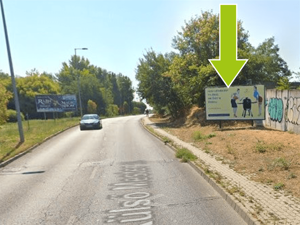 Budapest IX. kerület – Külső Mester utca, Gubacsi út után 250m, centrum felől