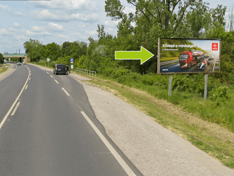 Szolnok – 32-es főút, Abonyi út Barázda utca előtt centrum felől
