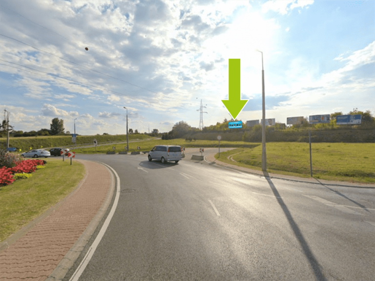 Siófok – Vak Bottyán utca, 65-ös főút, M7 autópálya fel/lehajtónál, bal1