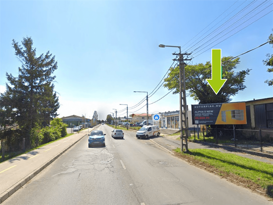 Zalaegerszeg – Zrínyi Miklós u. 77 centrum felől