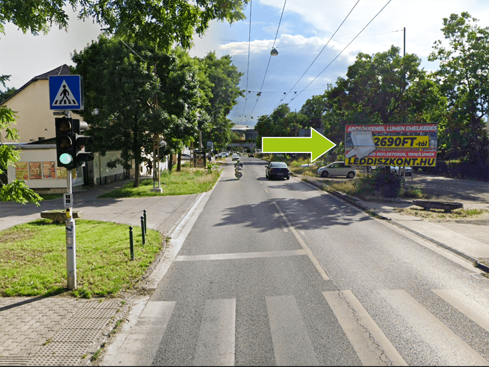 Budapest XIV. kerület – Egressy u – Törökör u előtt – Hungária krt felé jobb