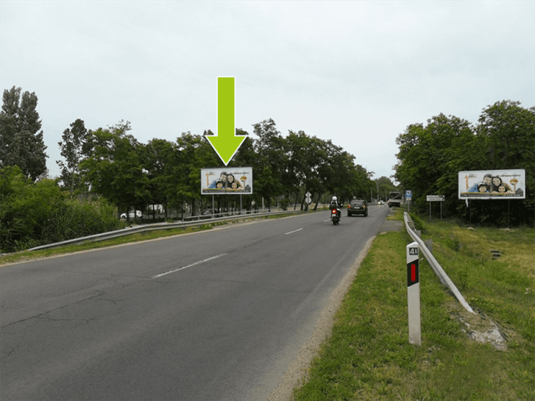 Balatonszemes – 7-es főút, Bajcsy-Zsilinszky út-Semmelweis utca sarok, 132,400 km-sz. előtt, Siófok felé