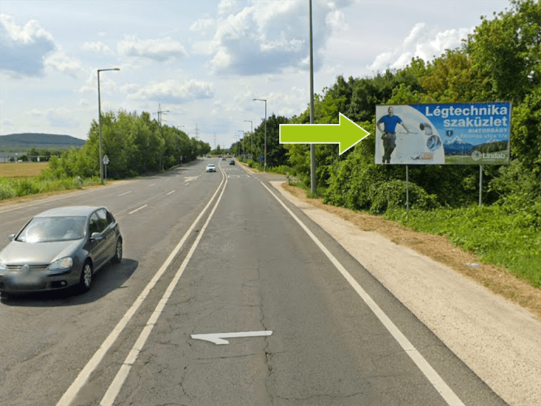 Budaörs – 1-es Főút, Gyár utca felől Aldi felé