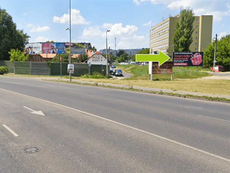 Budapest XI. kerület – Kelenvölgyi határsor 3., Galvani út felől, Egér út felé.