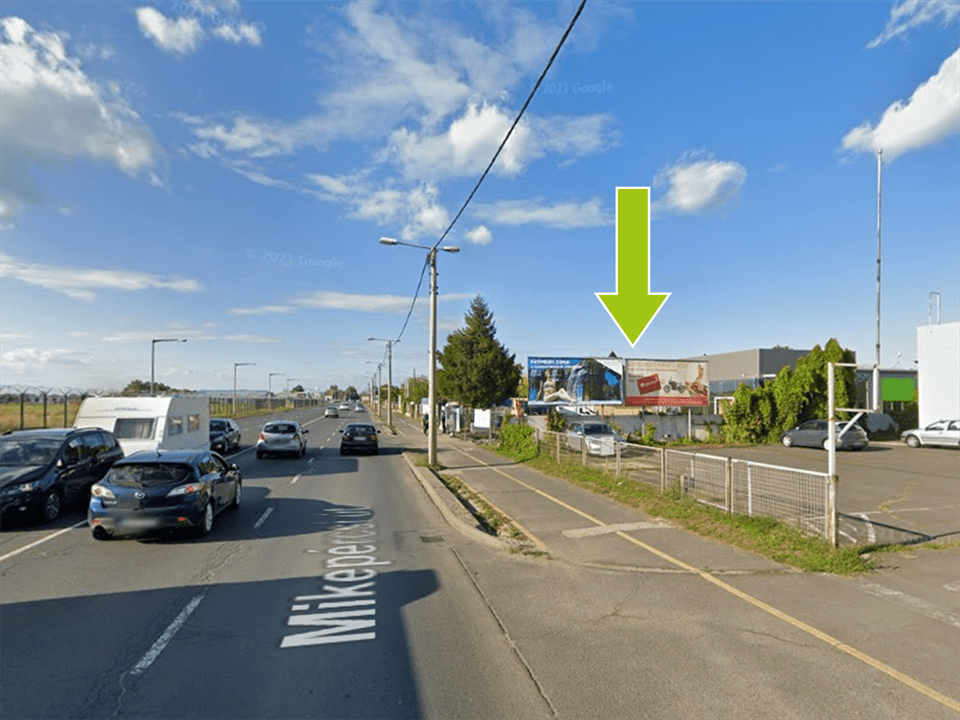 Debrecen – Mikepércsi út 160., centrum felé jobb