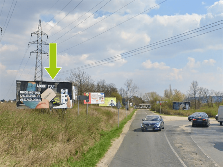 Budaörs – Gyár utca-1-es főút kereszteződésől 150m, METRO felé