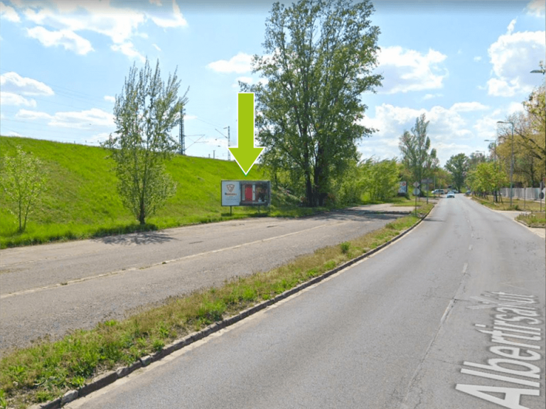 Budapest X. kerület – Albertirsai út, Hungexpo IV. kapuval szemben, centrum felé