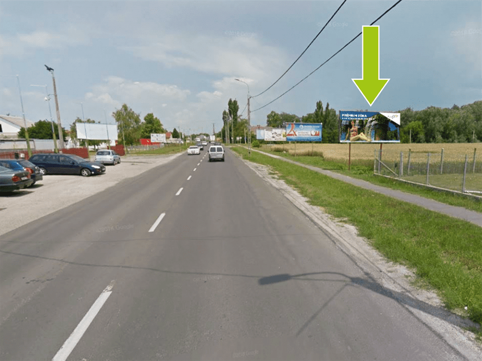 Kecskemét – 441-es főút, Ceglédi út, Vághegy u. előtt, centrum felől