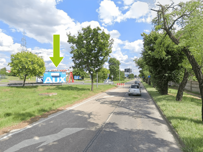 Budapest XVIII. kerület – Gyömrői út Shell b.kút után 100m, reptér felé