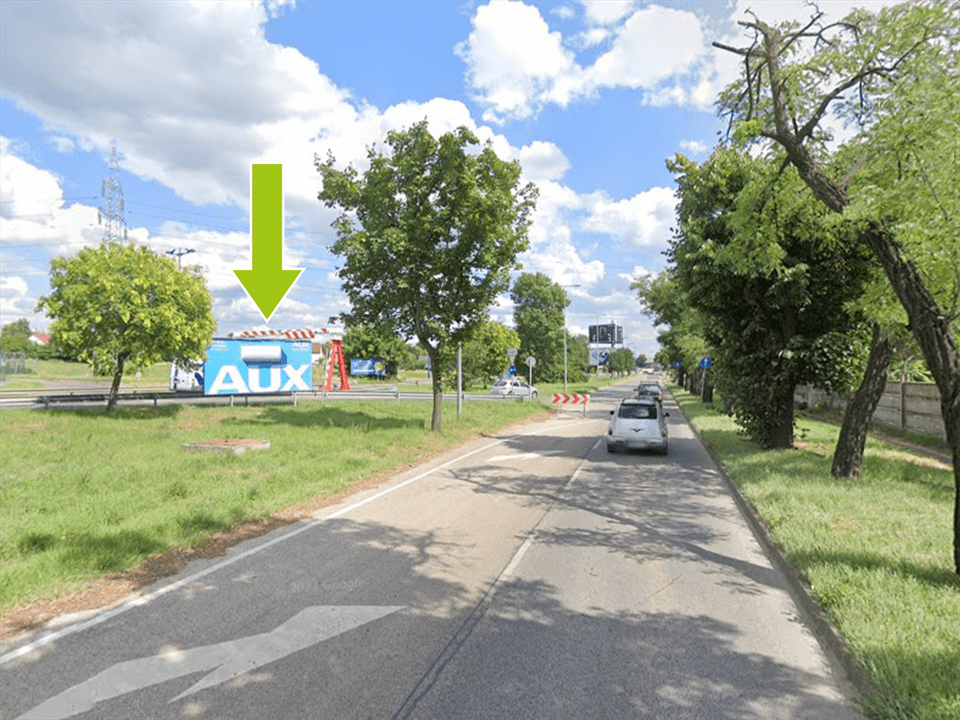 Budapest XVIII. kerület – Gyömrői út Shell b.kút után 100m, reptér felé