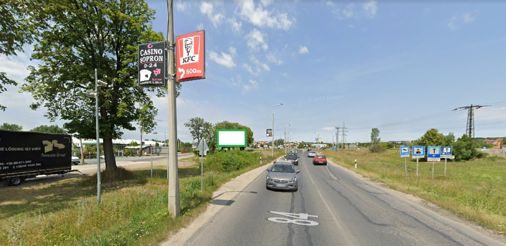 Sopron – 84 főút – Szappanfőző krt. között (Örökzöld Kertészet magasságában)