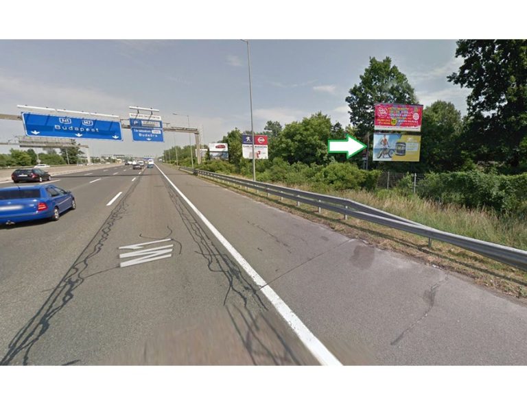 Budaörs – M1-M7 bevezető, Budapest felé, 12km+300, jobb oldalon alsó