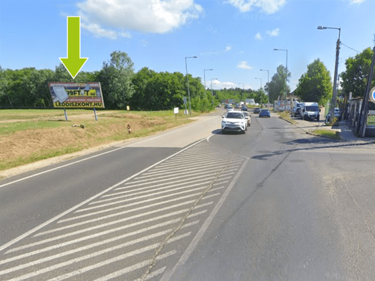 Budapest XVI. kerület – Rákospalotai határút, LIDL után, Szentmihályi úti körforgalom felé
