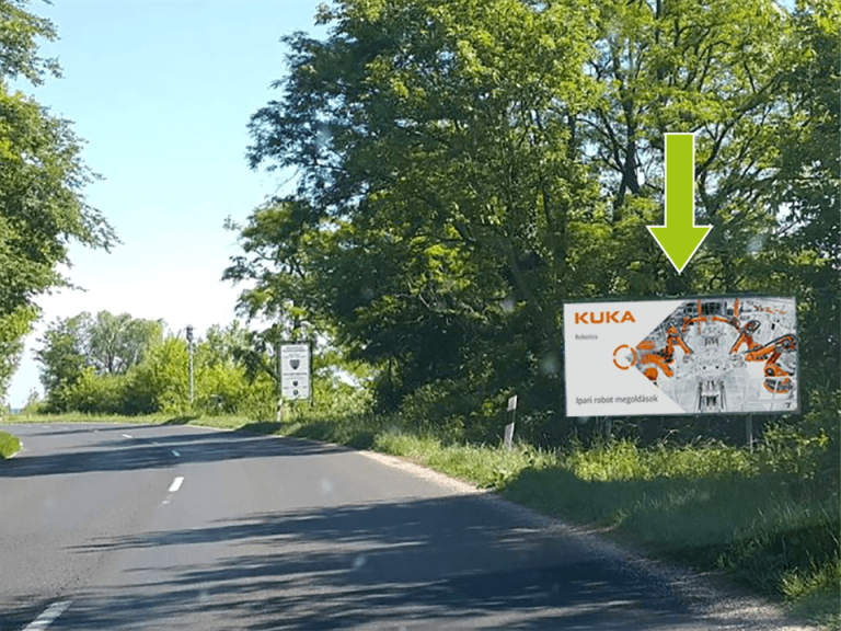 Balatonkenese – 71-es főút, Balatoni út Balatonkenese felé, 16+700km