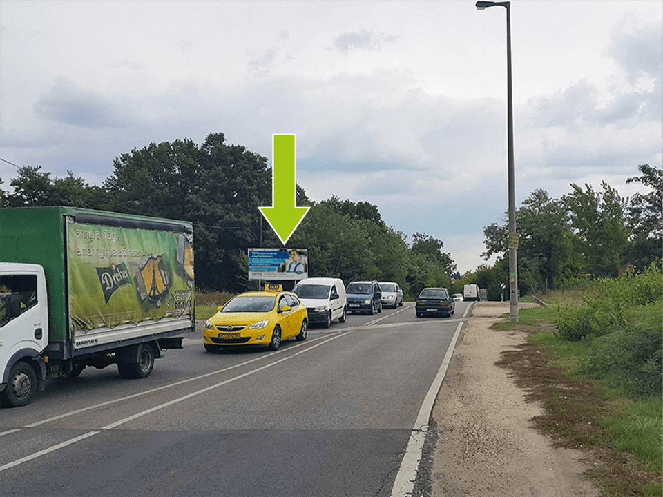 Budaörs – 1-es főút Aldi után, Budakeszi elágazás Budaörs centrum felé