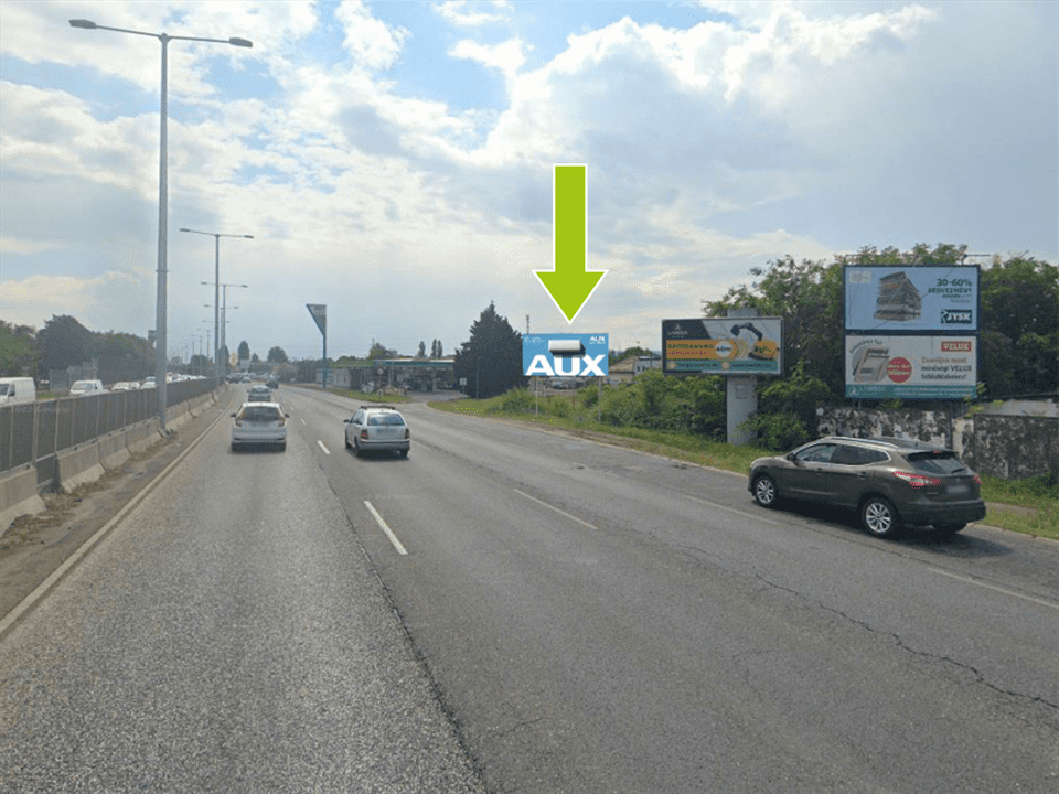 Budapest XIV. kerület – M3-as autópálya bevezető szakasza, Kacsóh Pongrác útnál, centrum felé