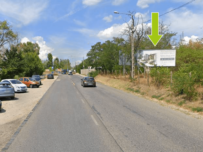 Budapest XVII. kerület – Cinkotai út, busz garázsnál, centrum felől