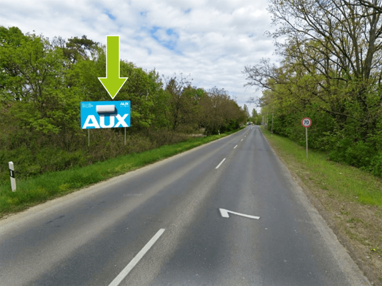 Siófok – 7-es főút, centrum felől M7 autópálya felé